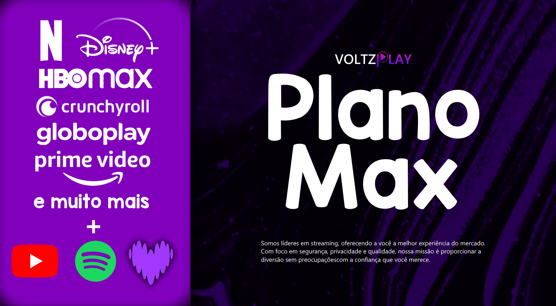 PLANO MAX + YOUTUBE PREMIUM - 30 DIAS
